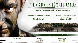 Primeiro encontro de veteranos do 23º BI ocorre no dia 25 de agosto